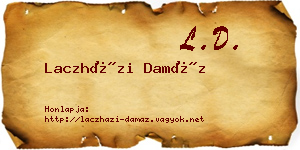 Laczházi Damáz névjegykártya